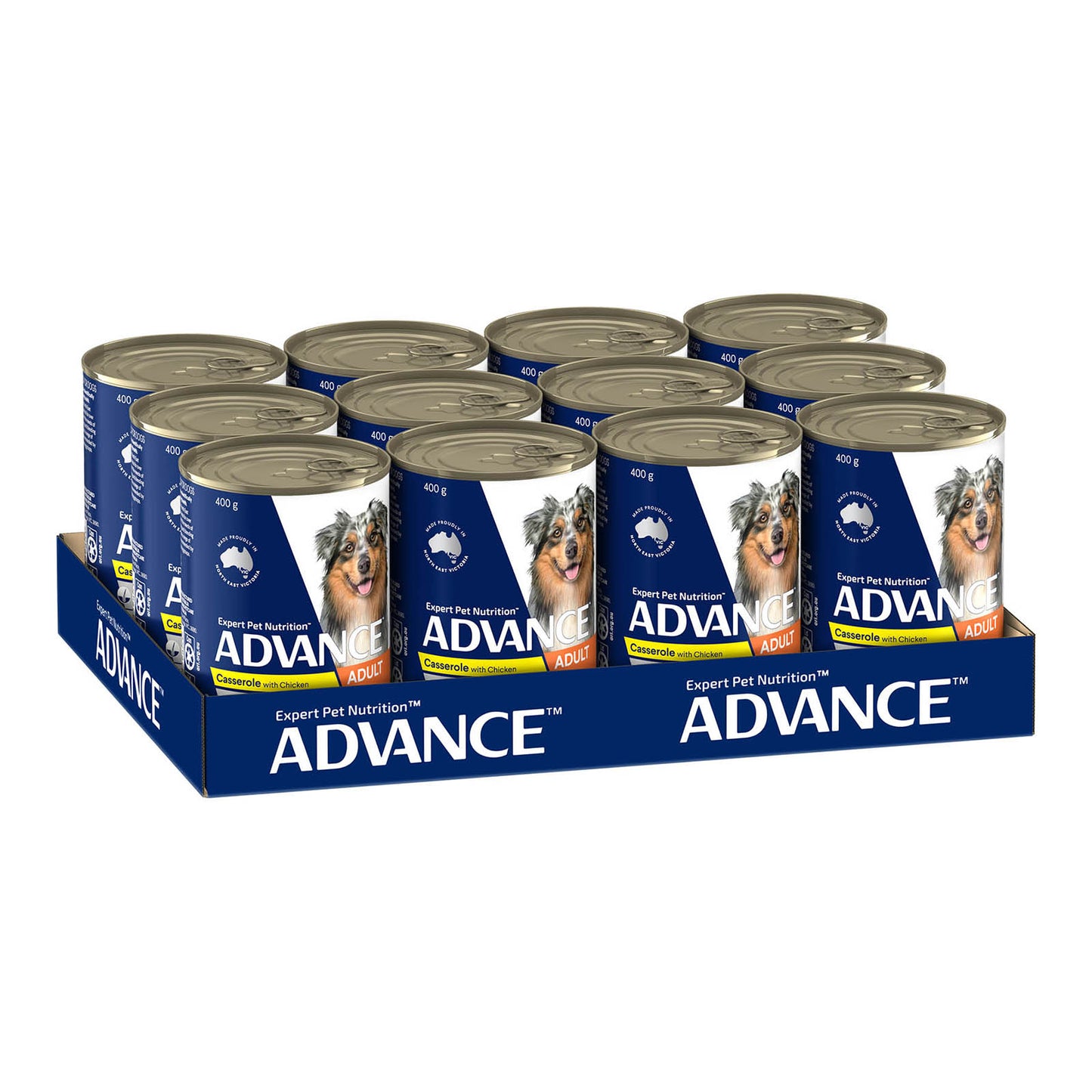 Advance Adult Dog Wet Food Casserole with Chicken - 12 x 400g