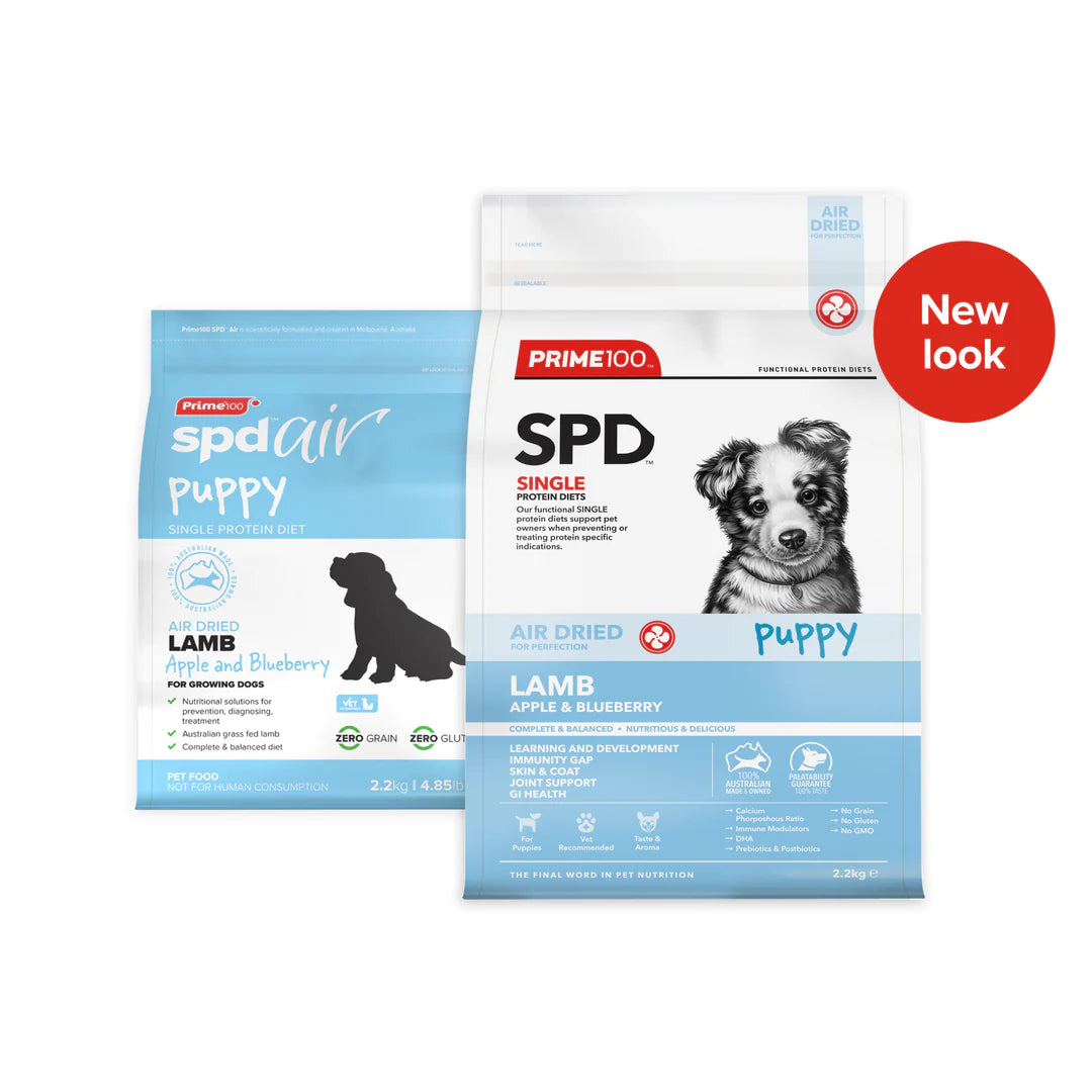 Prime100 SPD Air Dried Lamb, Apple & Blueberry – Puppy