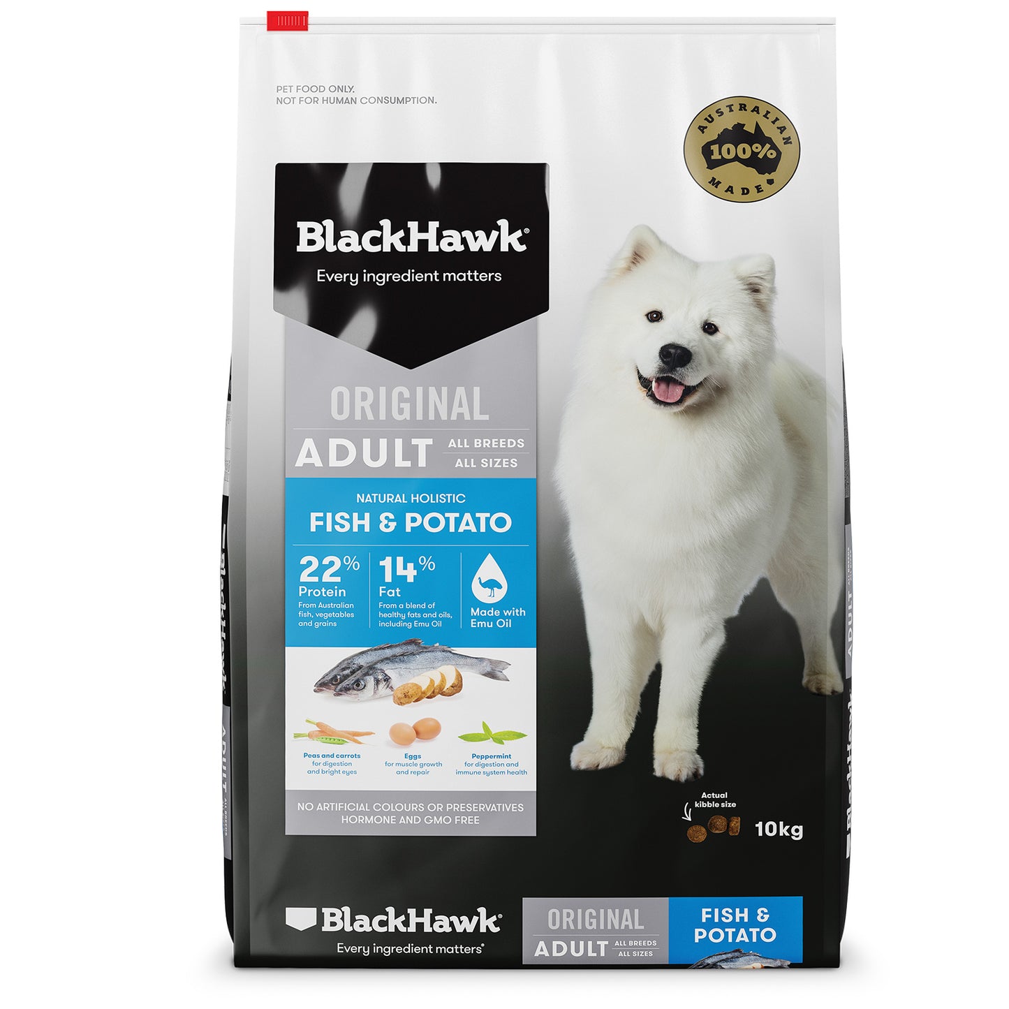 Black Hawk Adult Dog Fish & Potato Dry Food