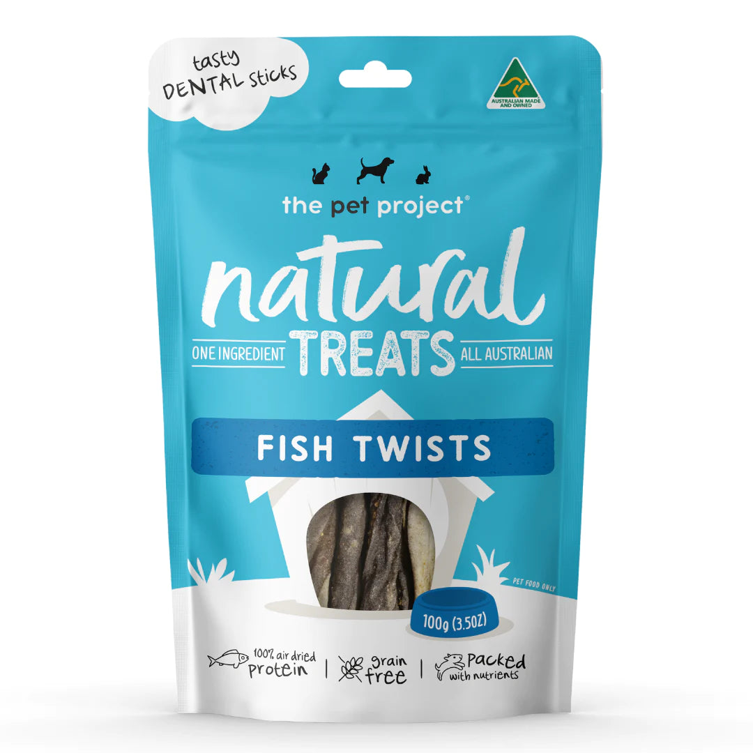 The Pet Project Natural Treats Fish Twists