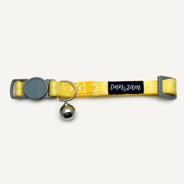 Dan & Sam Adjustable Cat Safety Collar - Sunflower