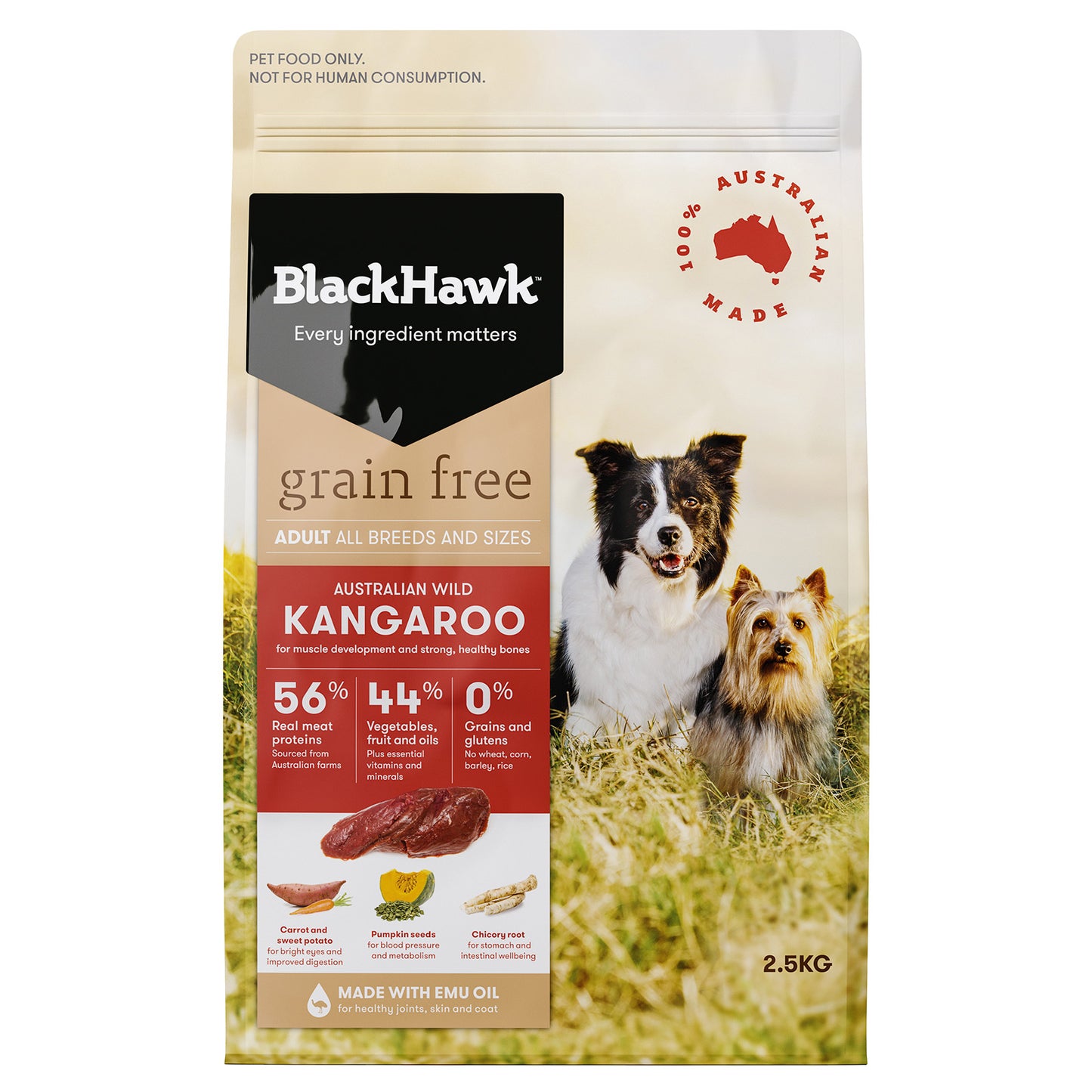 Black Hawk Adult Dog GRAIN FREE Kangaroo Dry Food