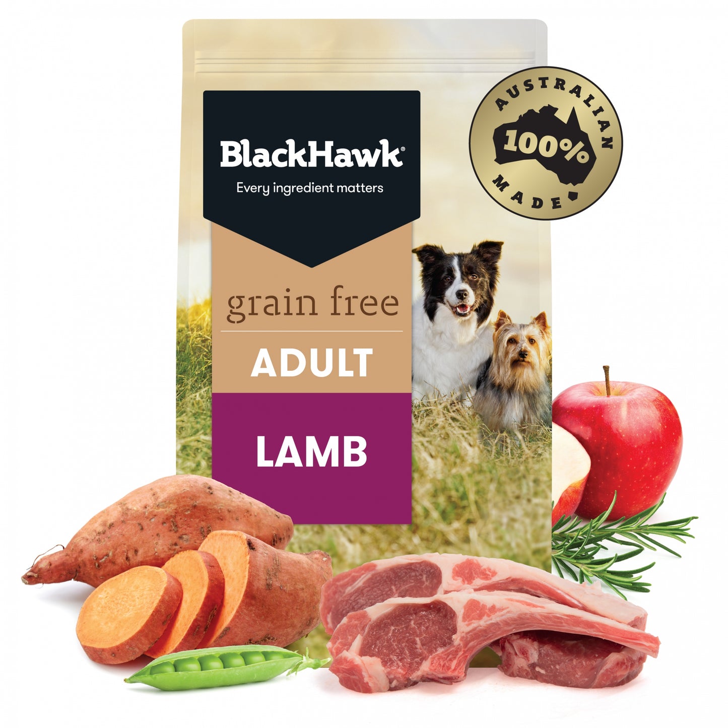 Black Hawk Adult Dog GRAIN FREE Lamb Dry Food