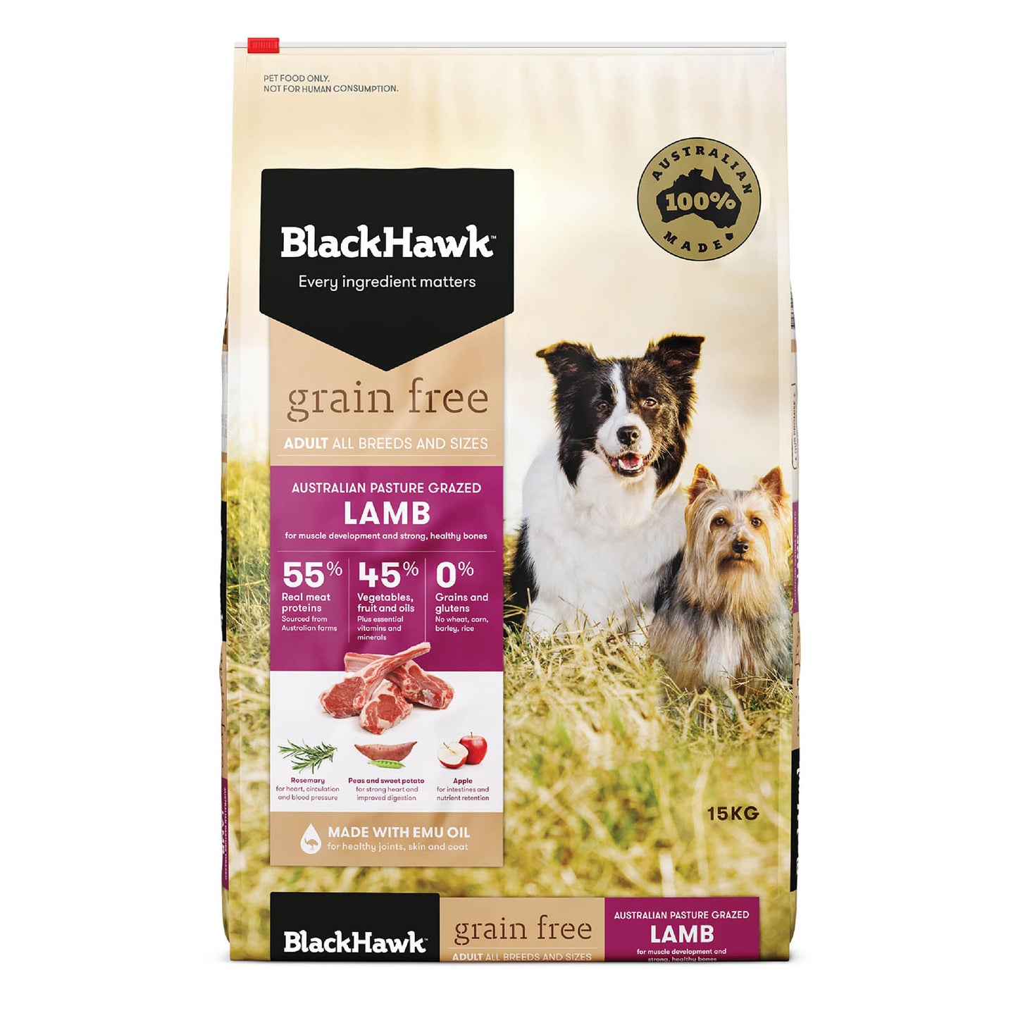 Black Hawk Adult Dog GRAIN FREE Lamb Dry Food