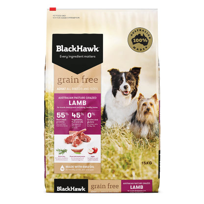 Black Hawk Adult Dog GRAIN FREE Lamb Dry Food