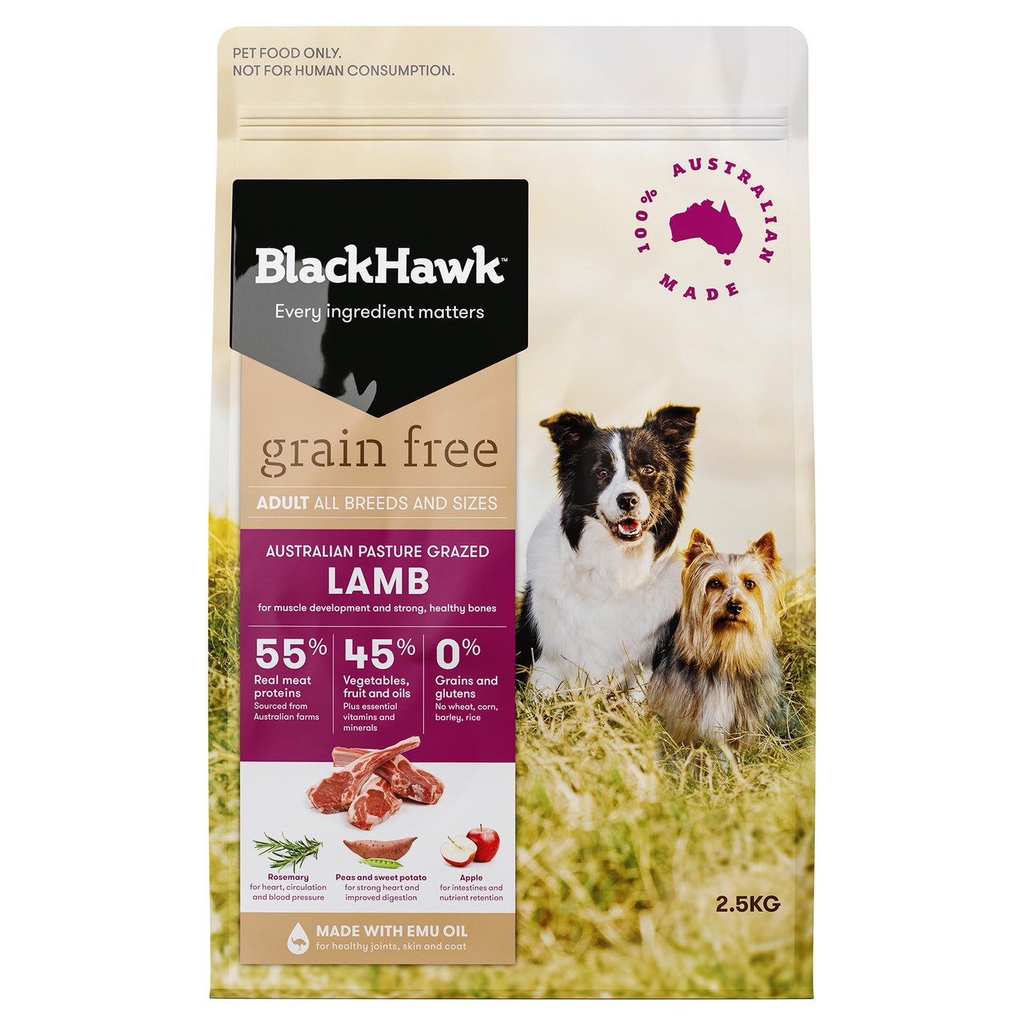 Black Hawk Adult Dog GRAIN FREE Lamb Dry Food