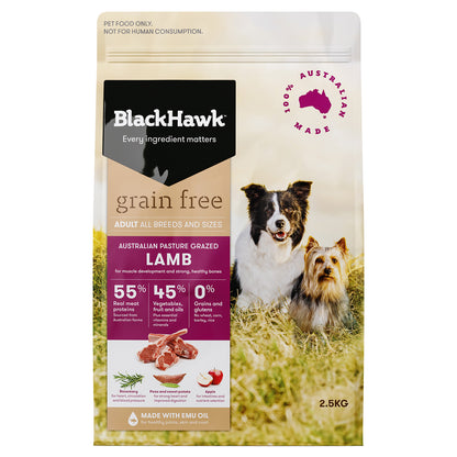 Black Hawk Adult Dog GRAIN FREE Lamb Dry Food