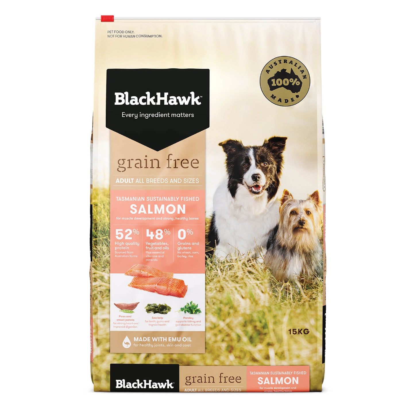 Black Hawk Adult Dog GRAIN FREE Salmon Dry Food