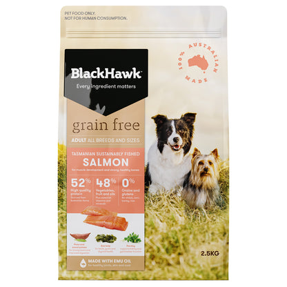 Black Hawk Adult Dog GRAIN FREE Salmon Dry Food