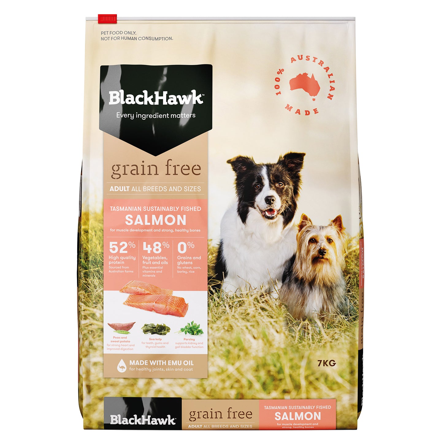 Black Hawk Adult Dog GRAIN FREE Salmon Dry Food