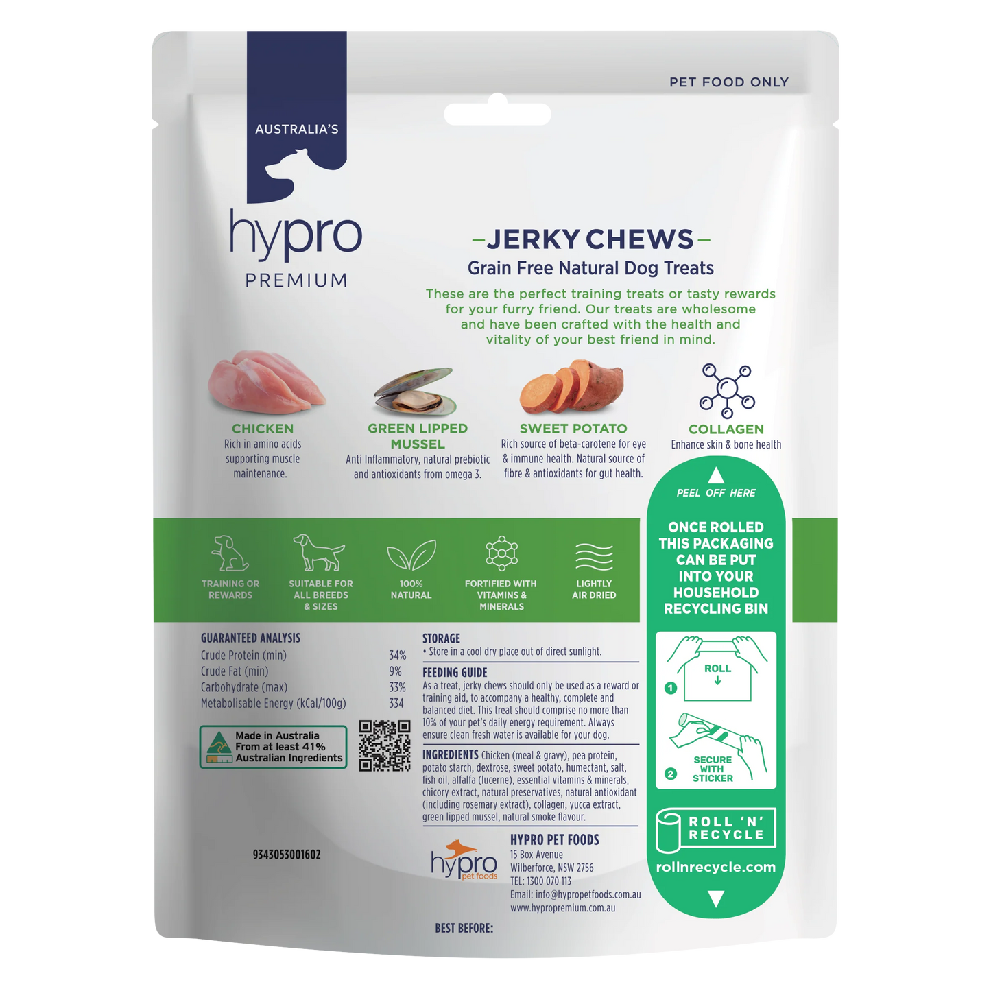 Hypro Premium Jerky Chews - Chicken