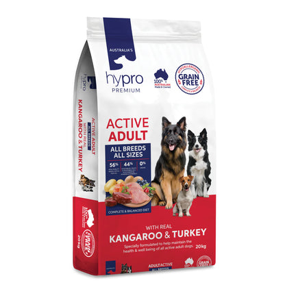 Hypro Premium Active Adult GRAIN FREE Kangaroo & Turkey