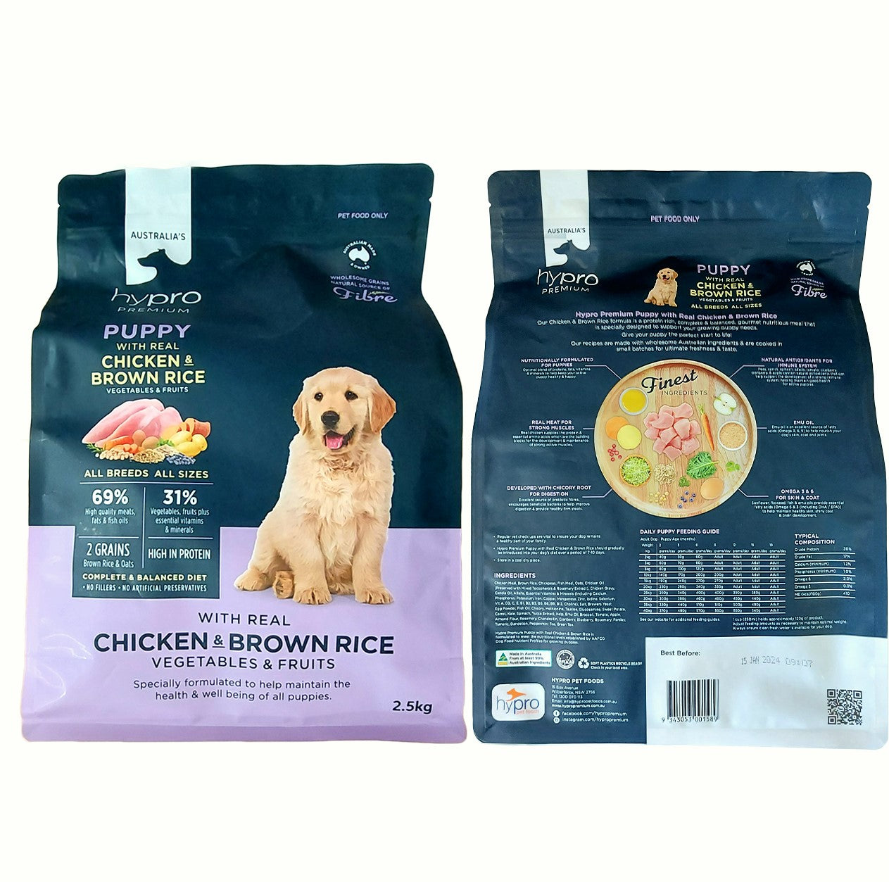 Hypro Premium Puppy Chicken & Brown Rice Dry Dog Food