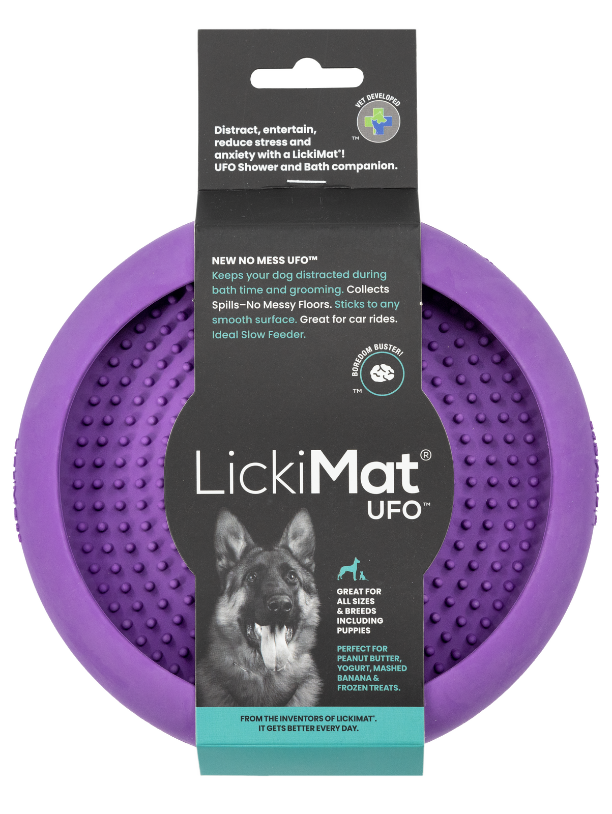 Lickimat UFO Slow Food Anti-Anxiety Licking Dog Bowl