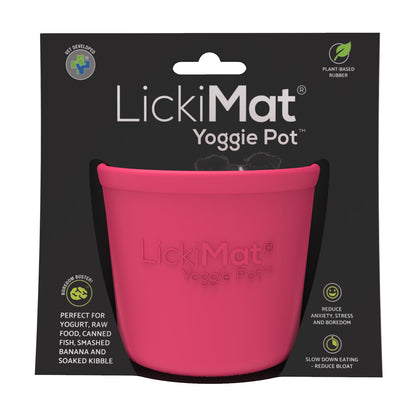 Lickimat Yoggie Pot Slow Feeder Dog Bowl