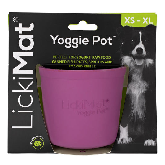 Lickimat Yoggie Pot Slow Feeder Dog Bowl