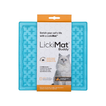 Lickimat Buddy Original Slow Food Anti-Anxiety Licking Mat for Cats