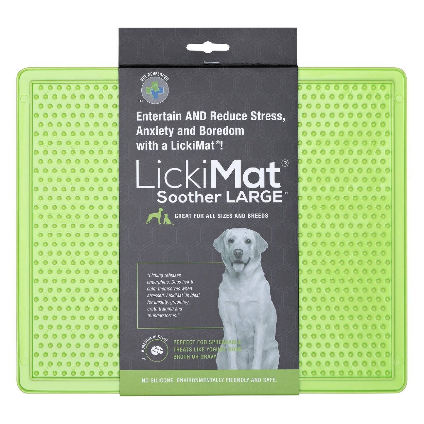 Lickimat Large - Soother - Licking Mat for Cats & Dogs New Style