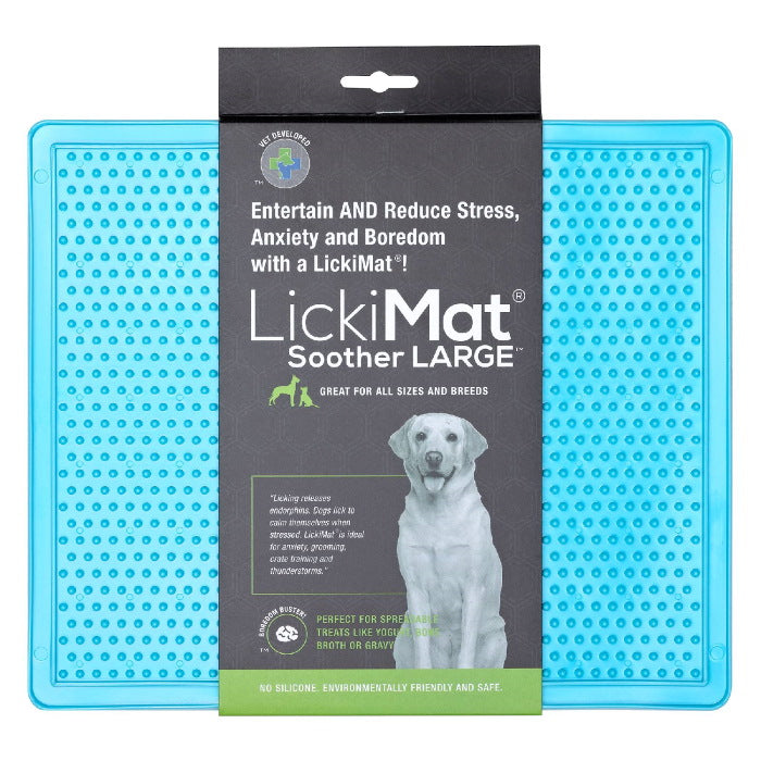 Lickimat Large - Soother - Licking Mat for Cats & Dogs New Style