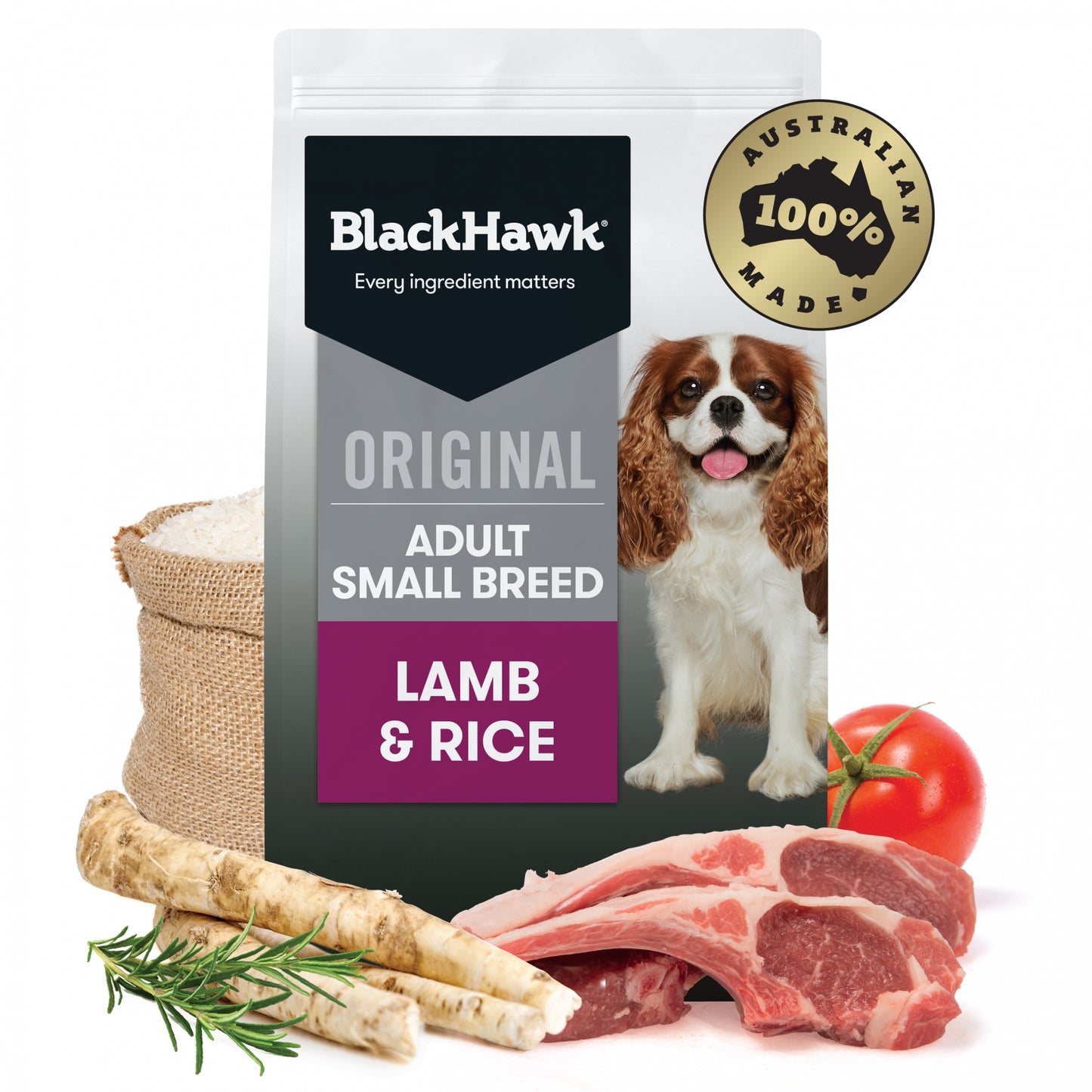 Black Hawk Adult Dog Small Breed Lamb & Rice Dry Food