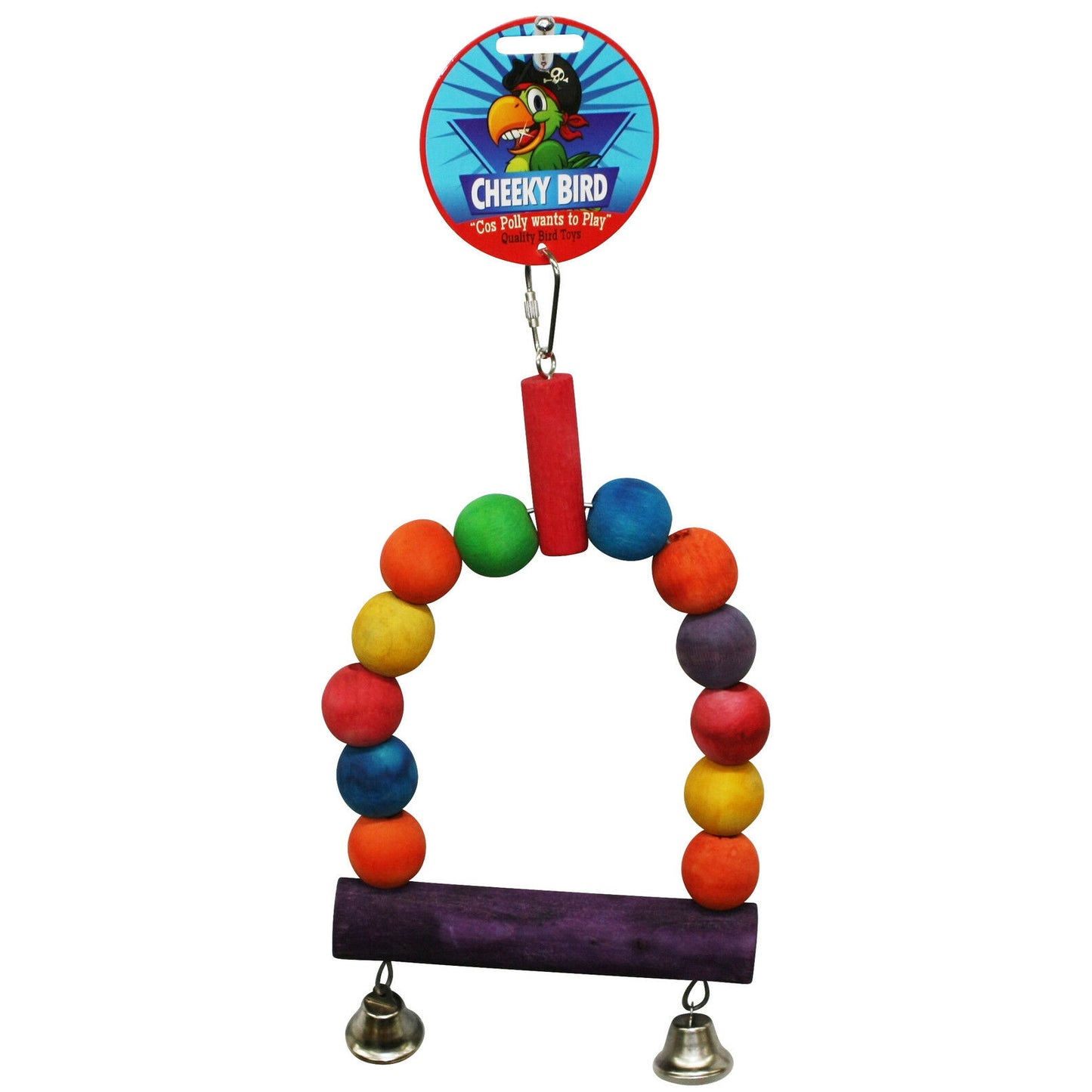 Cheeky Bird Wooden Ball Swing - Large