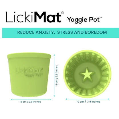 Lickimat Yoggie Pot Slow Feeder Dog Bowl