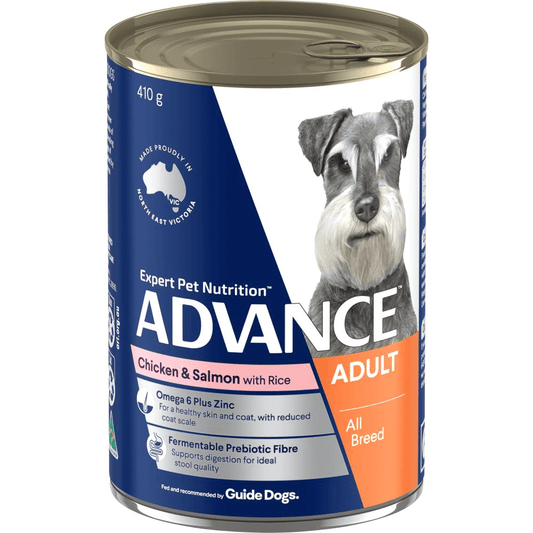 Advance Adult Dog Wet Food Chicken & Salmon with Rice - 12 x 410g