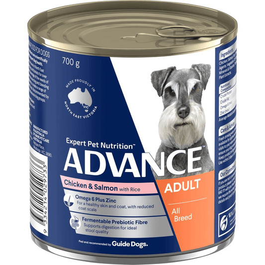 Advance Adult Dog Wet Food Chicken & Salmon with Rice - 12 x 700g