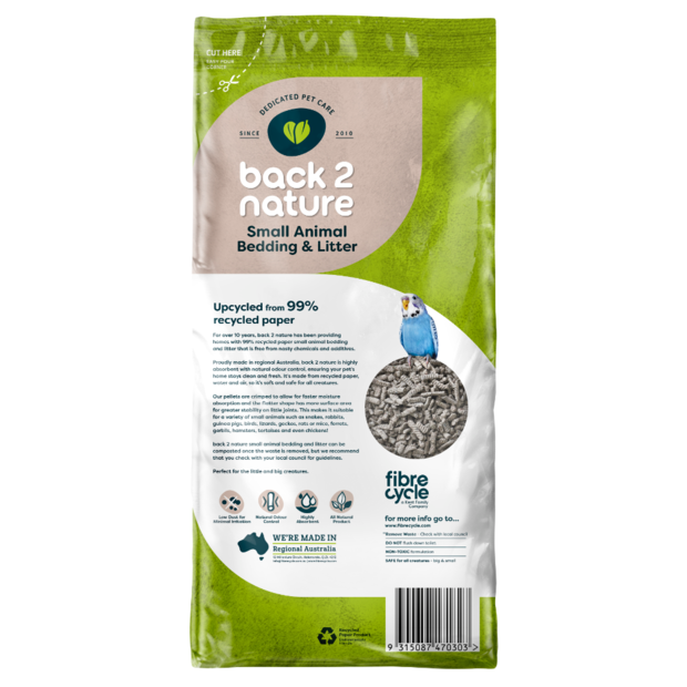 Fibrecycle Back-2-Nature Bedding & Litter Pellets