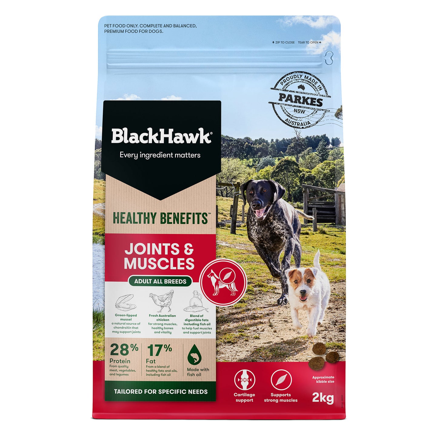 Black Hawk Adult Dog Healthy Benefits Joints & Muscles