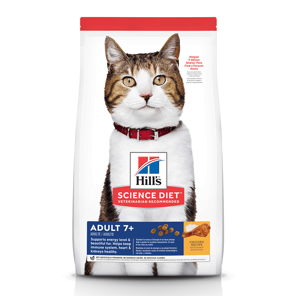 Hills Science Diet Chicken Recipe Adult Dry Cat Food (7+yrs)