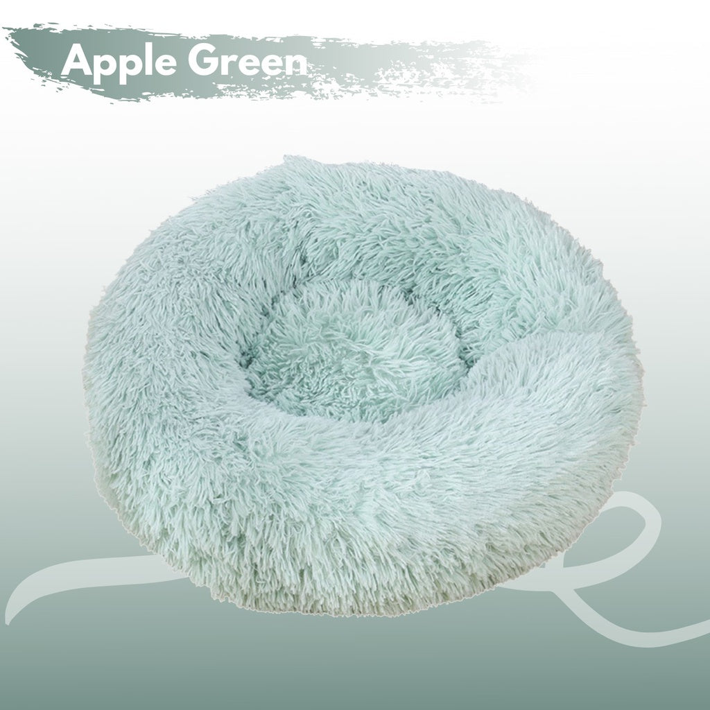 XL 100CM Round Pet Bed (Green)