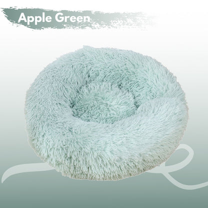 XL 100CM Round Pet Bed (Green)