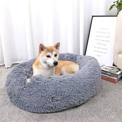 XL 100CM Round Pet Bed (Dark Grey)