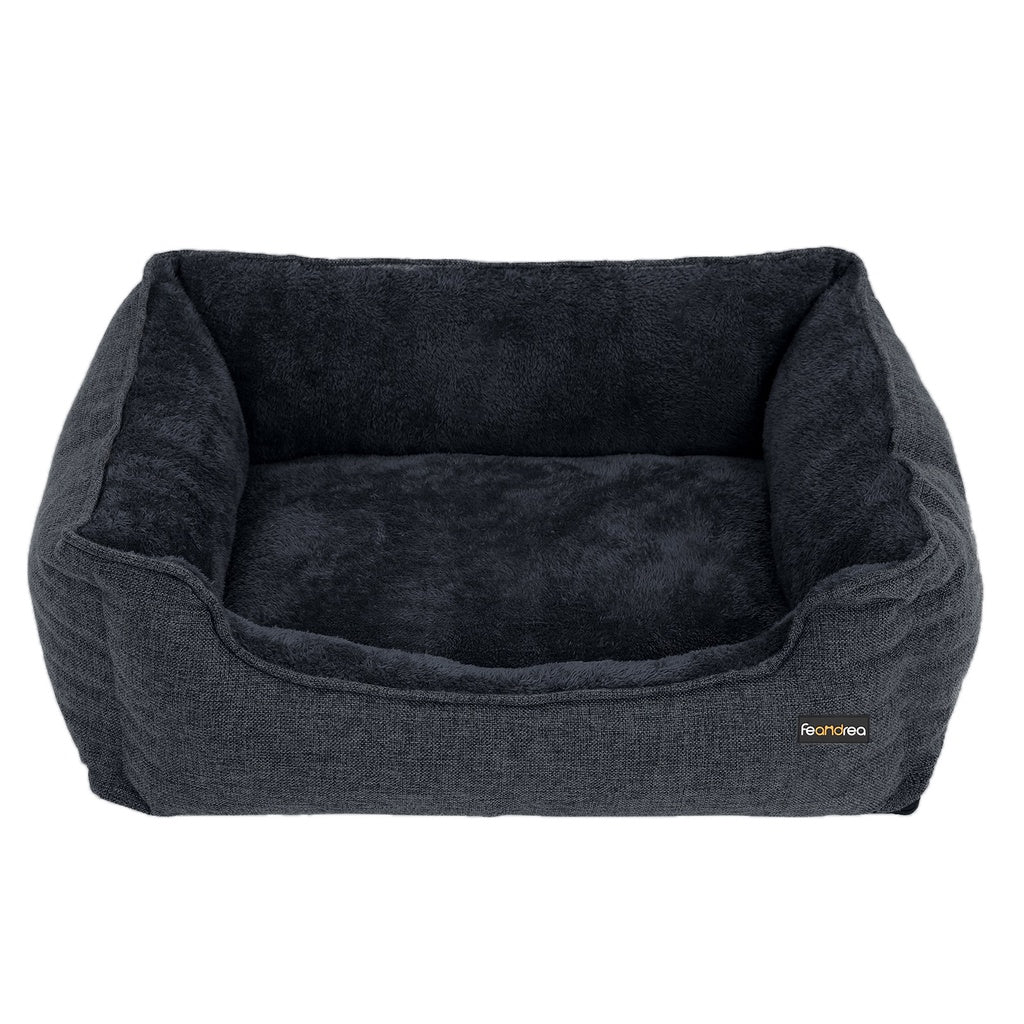 70cm Dog Sofa Bed with Removable Washable Cover Dark Grey