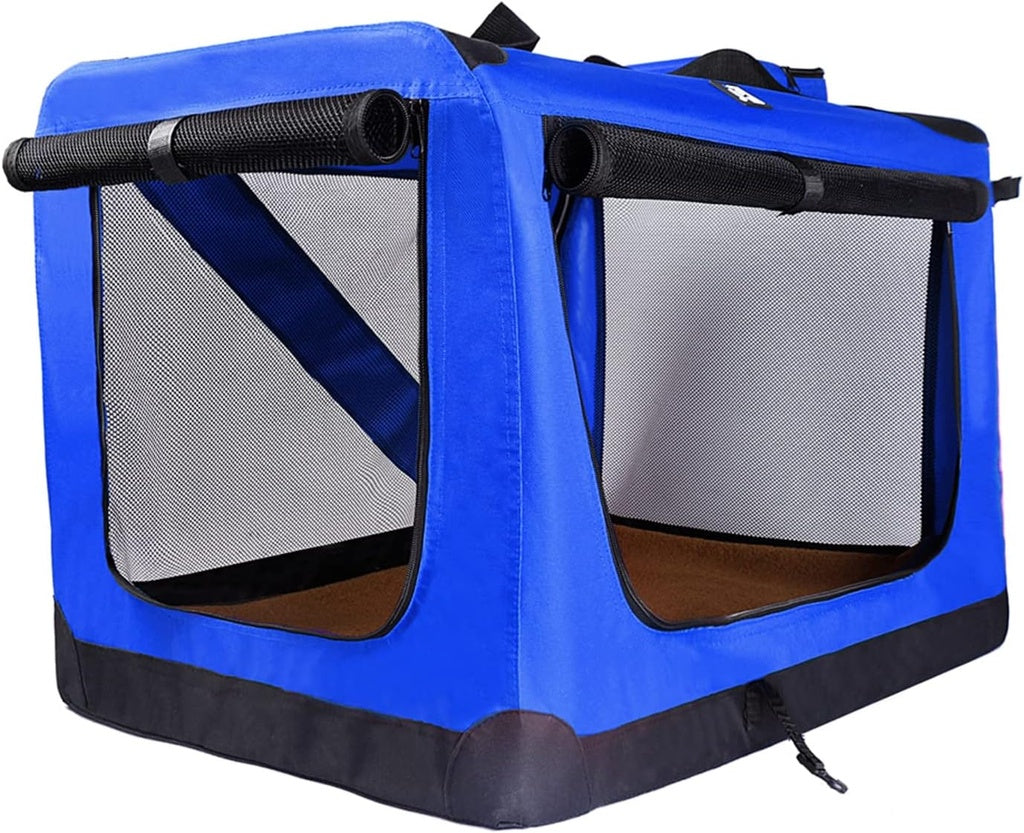 Portable Pet Carrier-Model 1-XL Size (Blue)