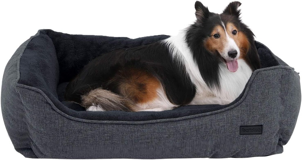 110cm Dog Sofa Bed with Removable Washable Cover Dark Grey