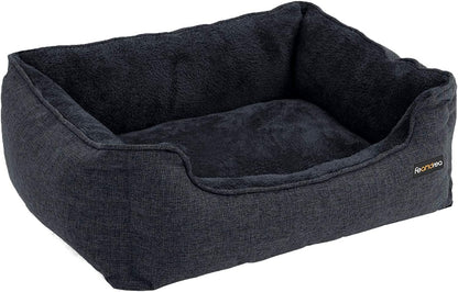 90cm Dog Sofa Bed with Removable Washable Cover Dark Grey