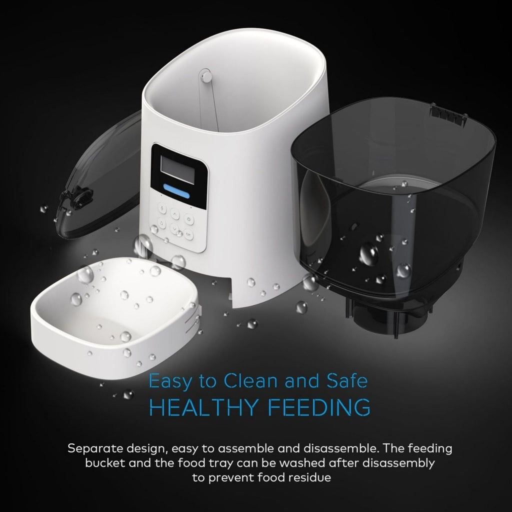 Automatic Smart Pet Feeder 6L - Black