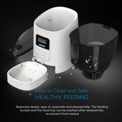 Automatic Smart Pet Feeder 6L - Black