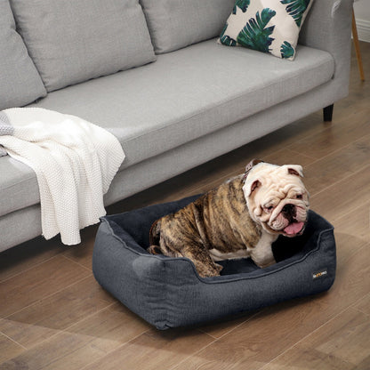 70cm Dog Sofa Bed with Removable Washable Cover Dark Grey