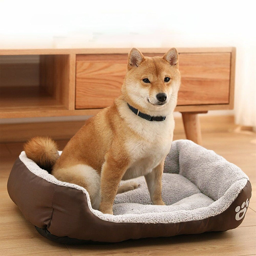 Pet Bed Square L Size (Coffee)