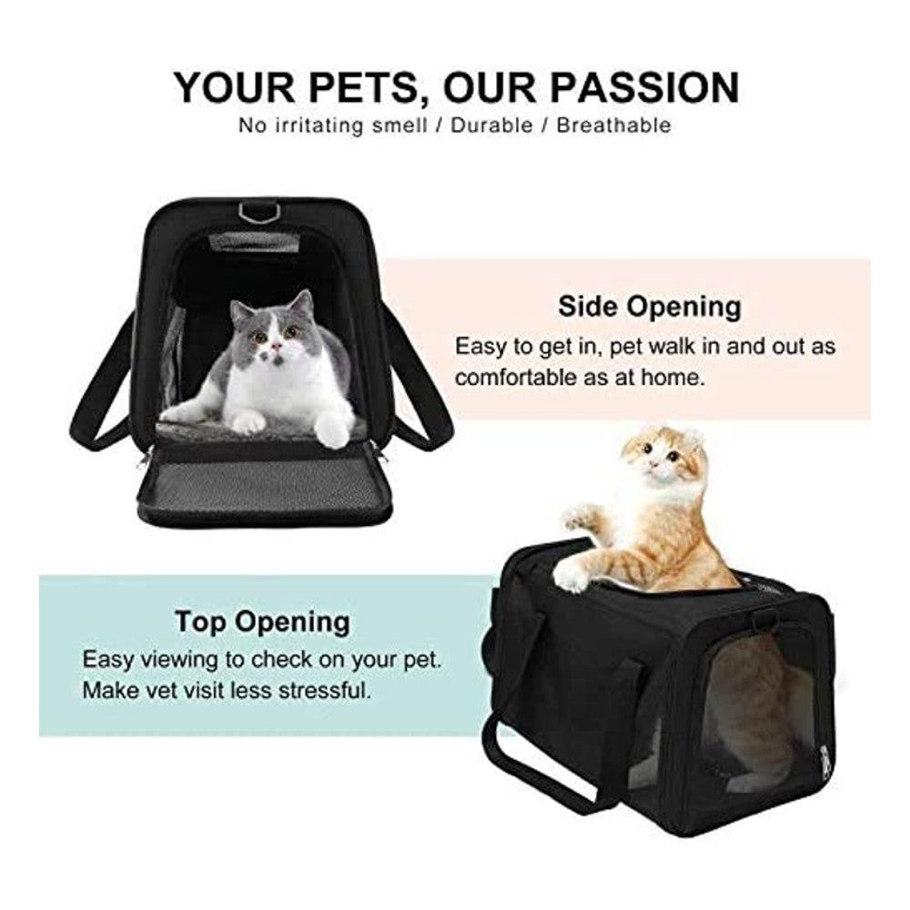 Portable Pet Carrier-L Size (Black)