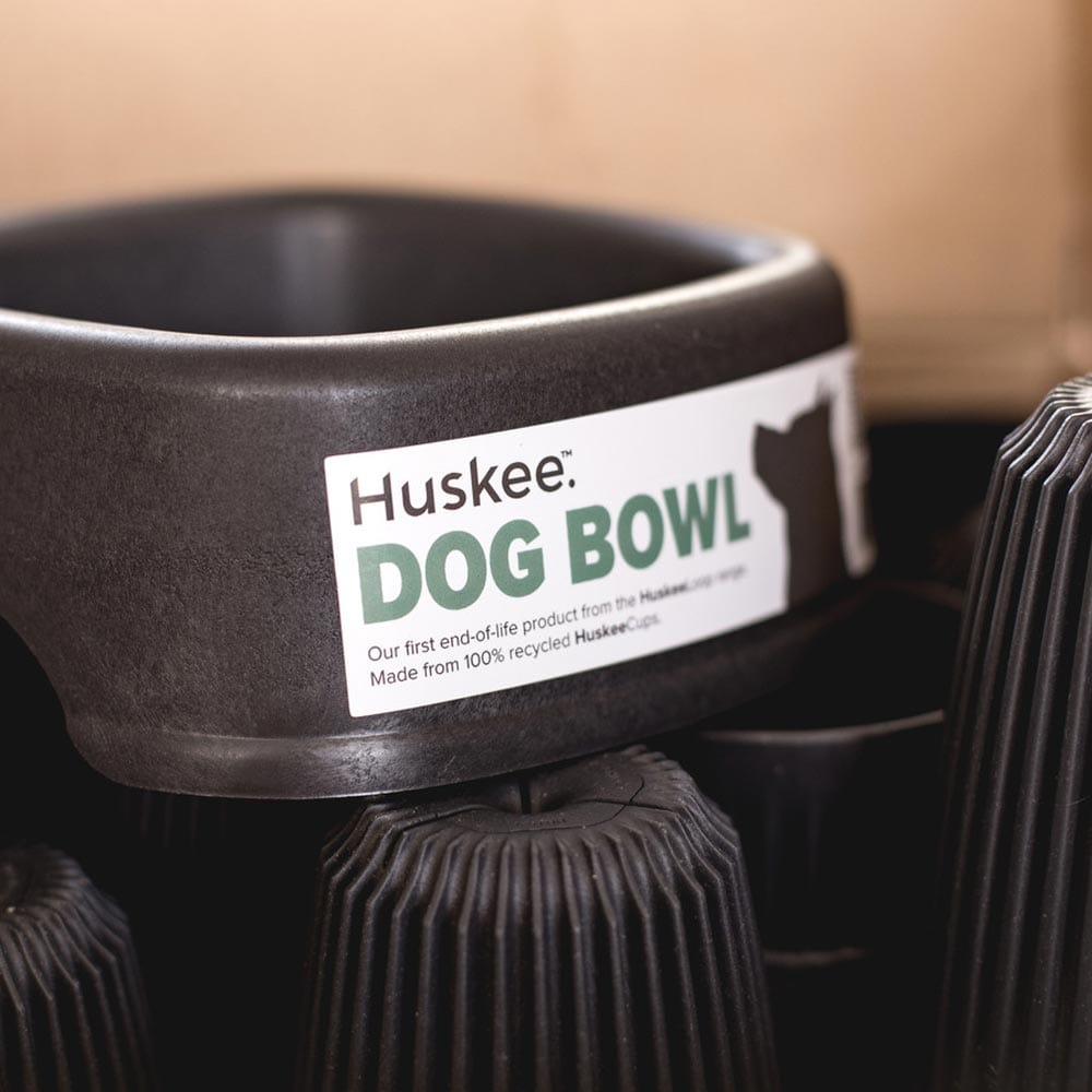 Huskee Dog Bowl Charcoal