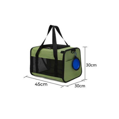 Portable Pet Carrier-M Size (Green)