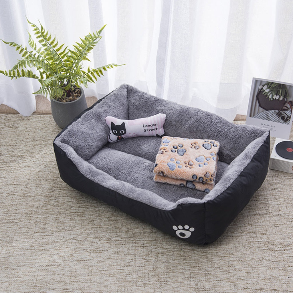 Pet Bed Square XL Size (Black)