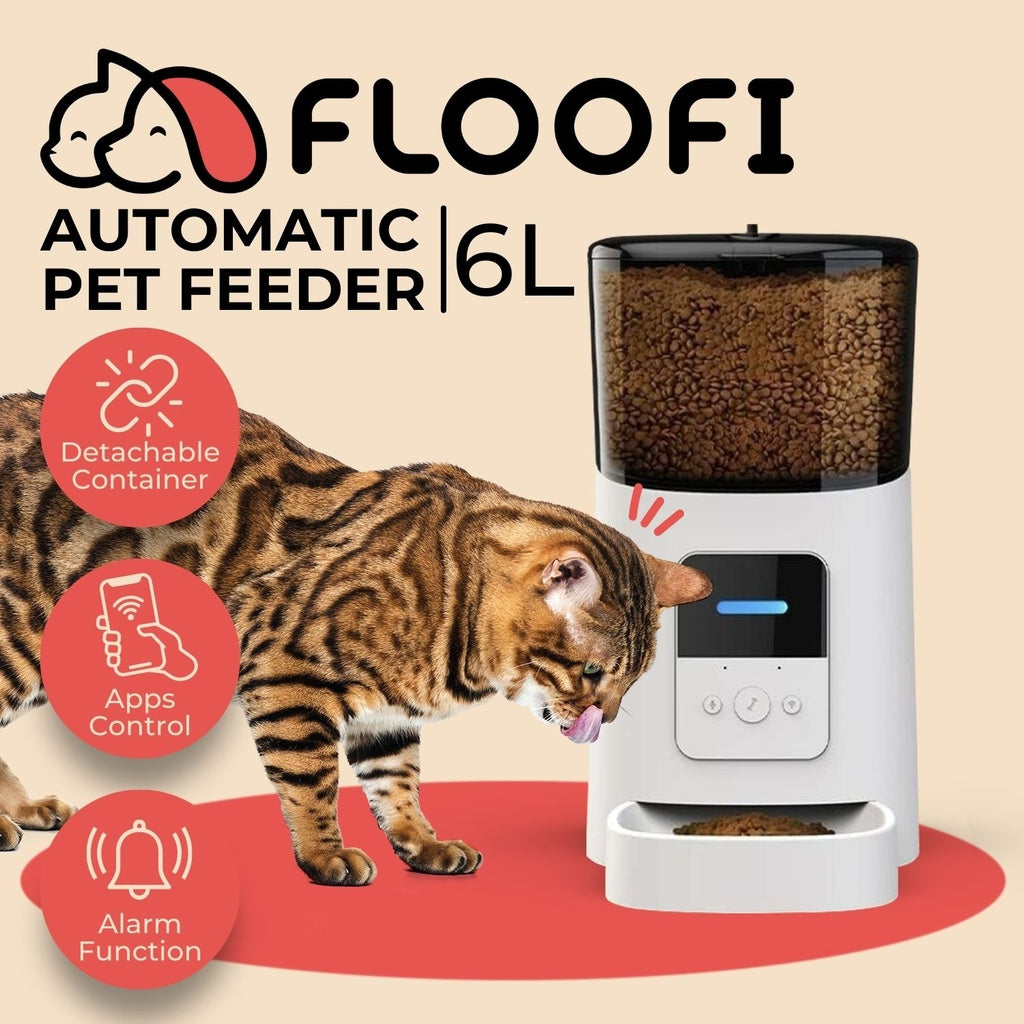 WiFi 6L Automatic Pet Feeder (White) FI-FD-121-CX