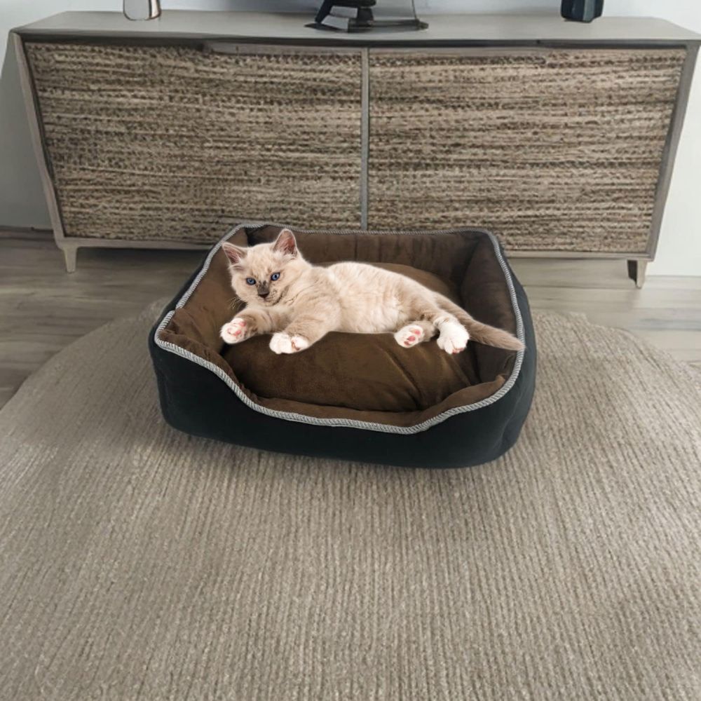 Pet Sofa Cushion Bed - L (Coffee)