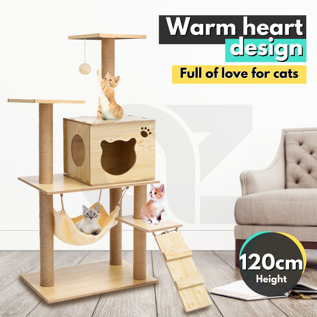 Cat Tree (120cm Wood)