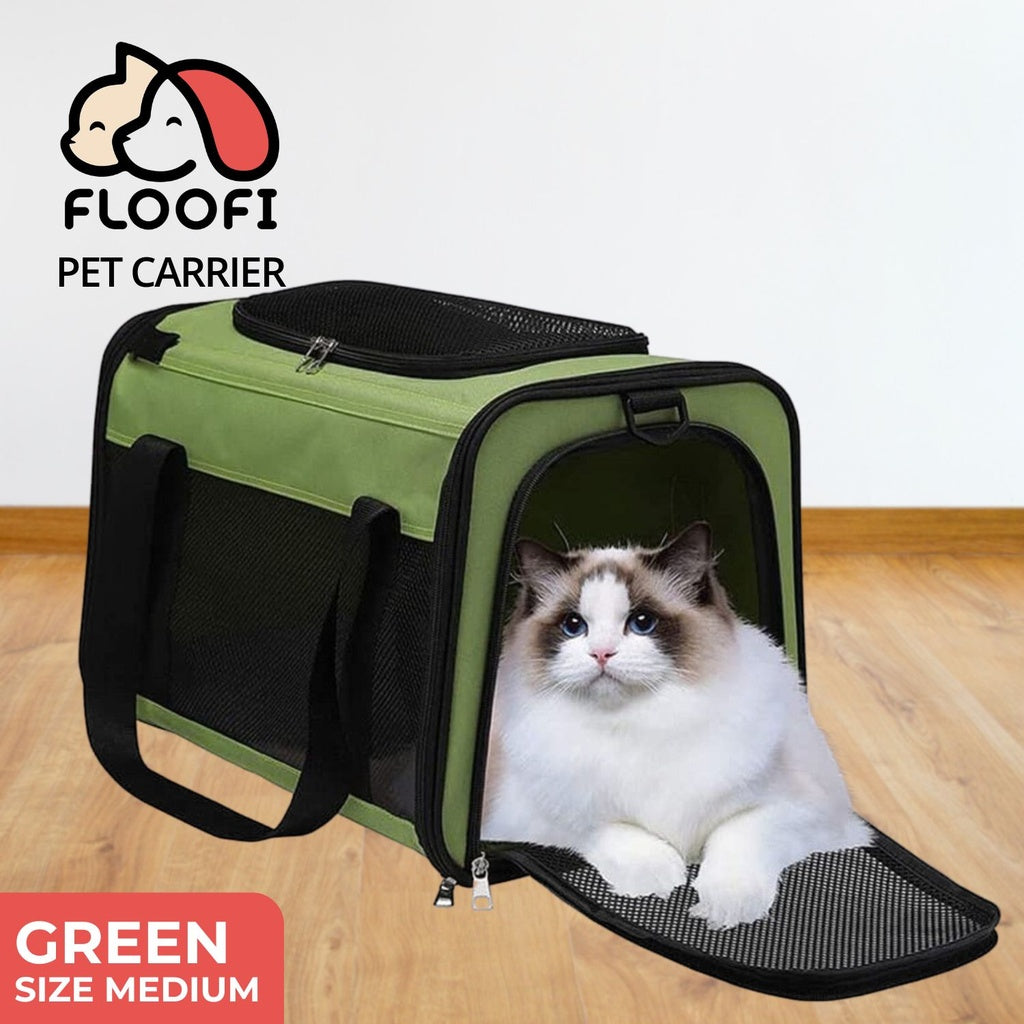 Portable Pet Carrier-M Size (Green)